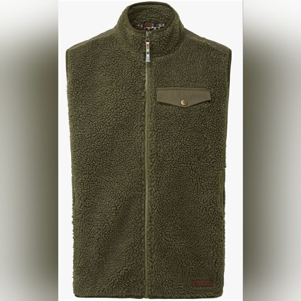 Sherpa Adventure Gear Outdoors Athleisure Cozy Preppy Layers Hike Street Vest S